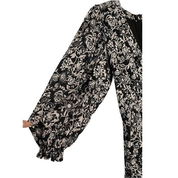 Olivaceous floral Party Cottagecore mini dress Cowgirls Office Coquette Western - Picture 3 of 7